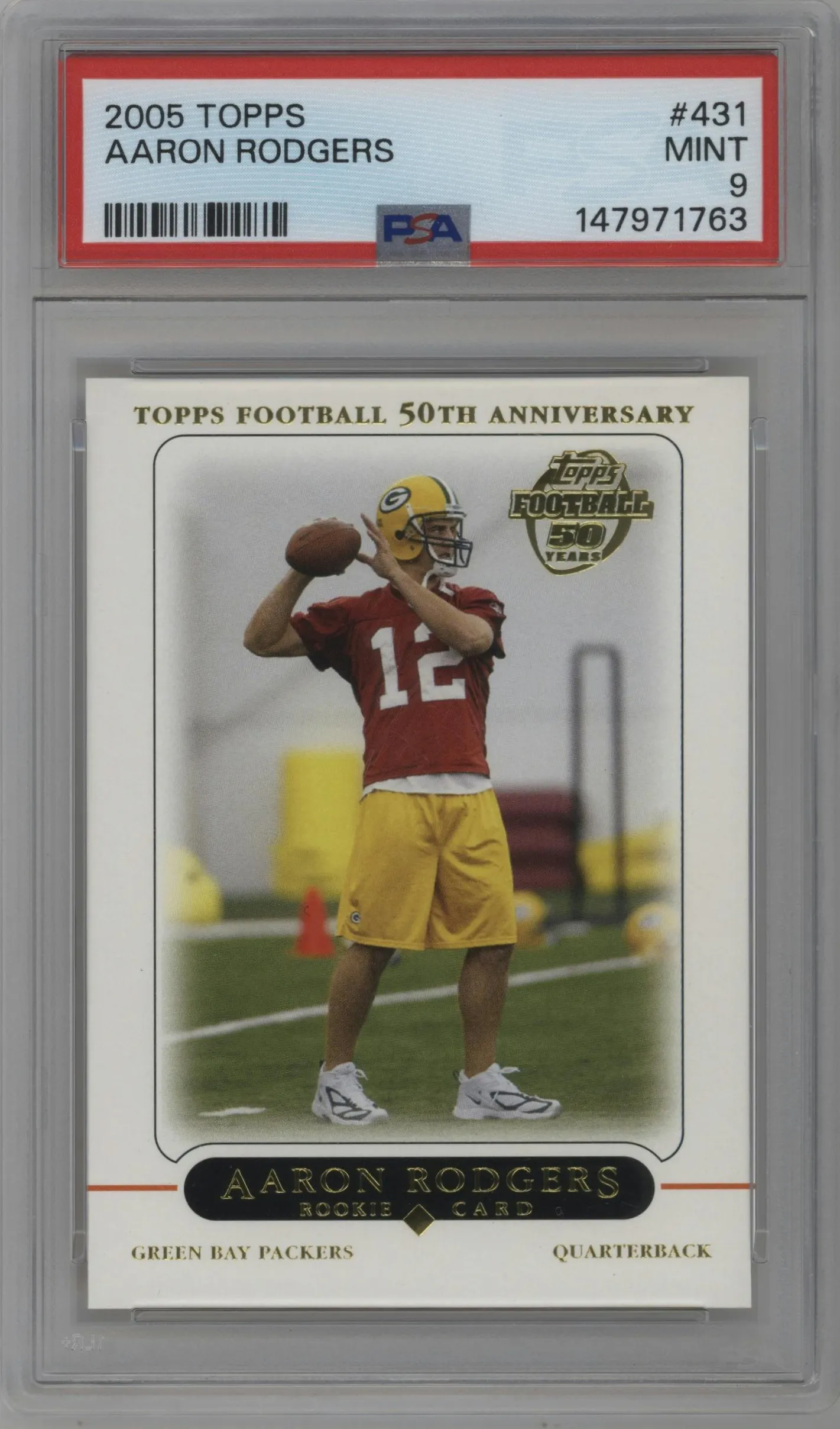 2005 Topps Aaron Rodgers #431 PSA 9