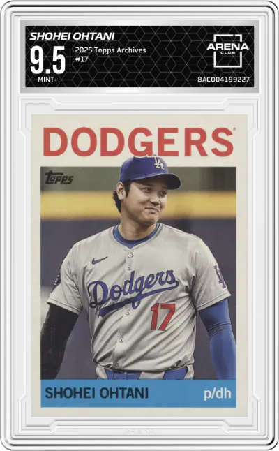 2025 Topps Archives Shohei Ohtani #17 ARENA CLUB 9.5
