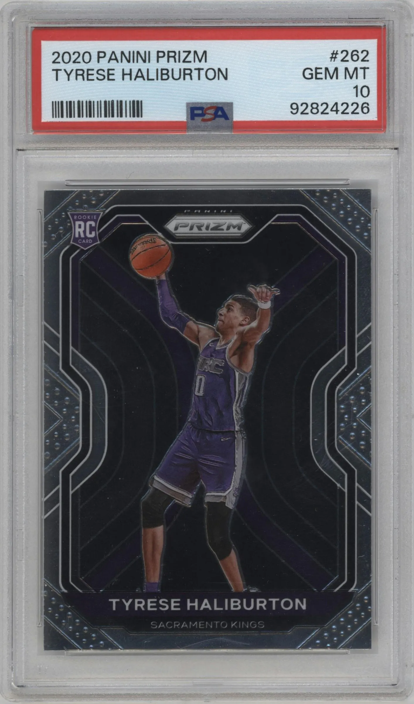 2020 Panini Prizm Tyrese Haliburton #262 PSA 10