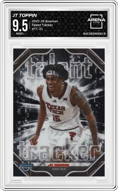 2025 Bowman Talent Tracker JT Toppin ARENA CLUB 9.5