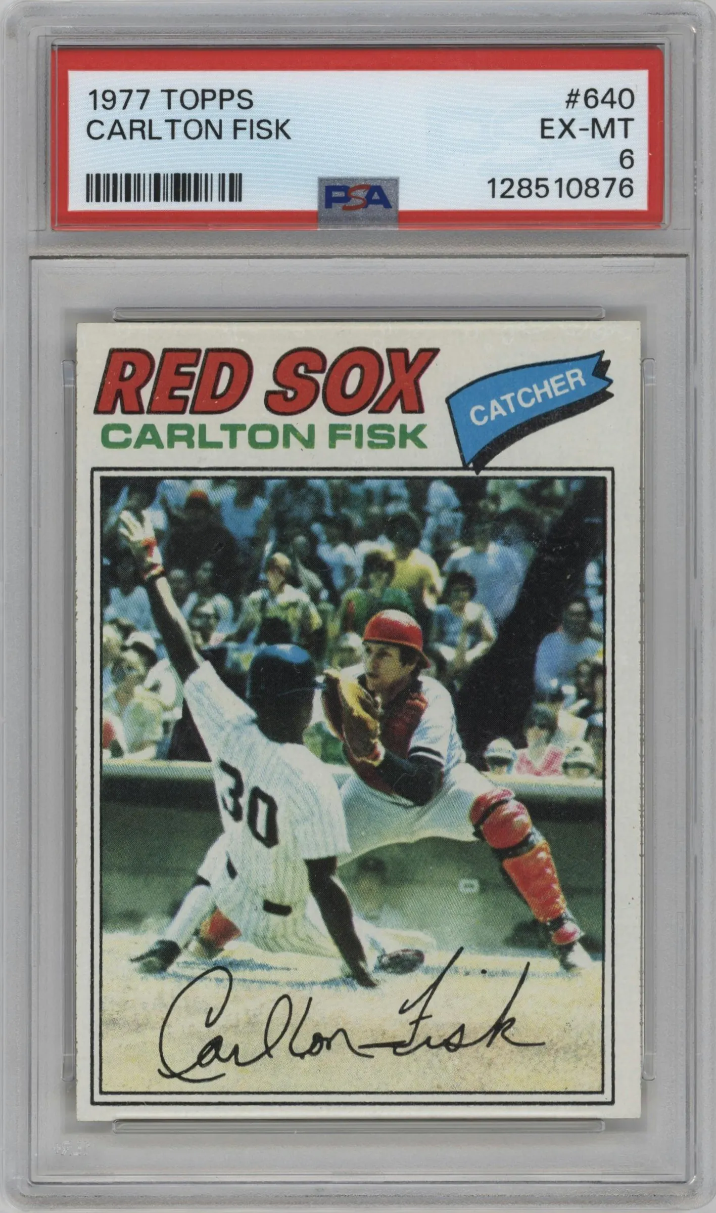 1977 Topps Carlton Fisk #640 PSA 6