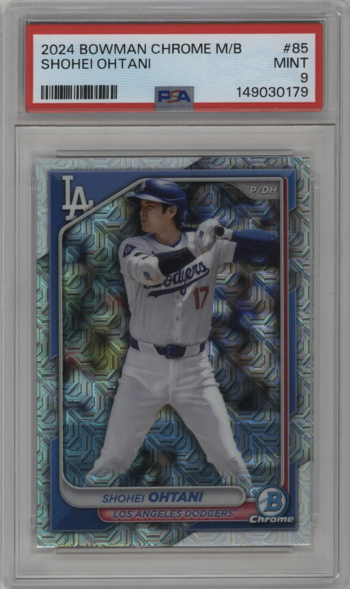 2024 Bowman Chrome Mega Box Shohei Ohtani #85 PSA 9