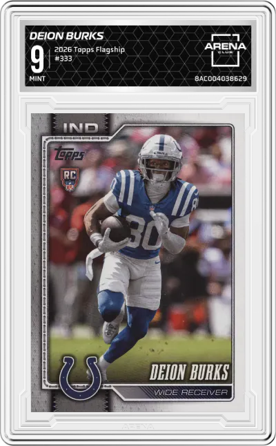 2026 Topps Flagship Deion Burks #333 ARENA CLUB 9