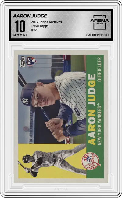 2017 Topps Archives 1960 Topps Aaron Judge ARENA CLUB 10