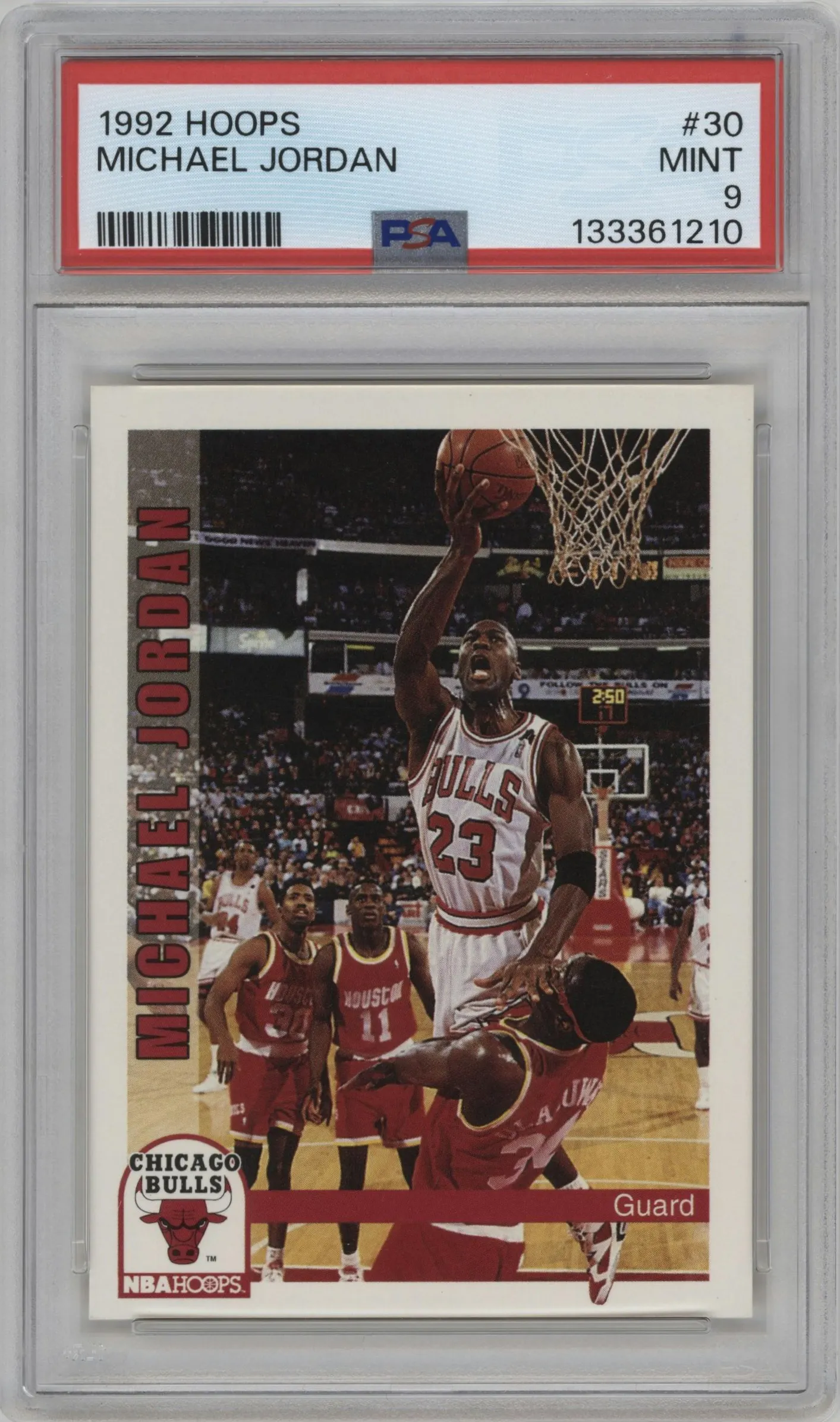 1992 NBA Hoops Michael Jordan #30 PSA 9