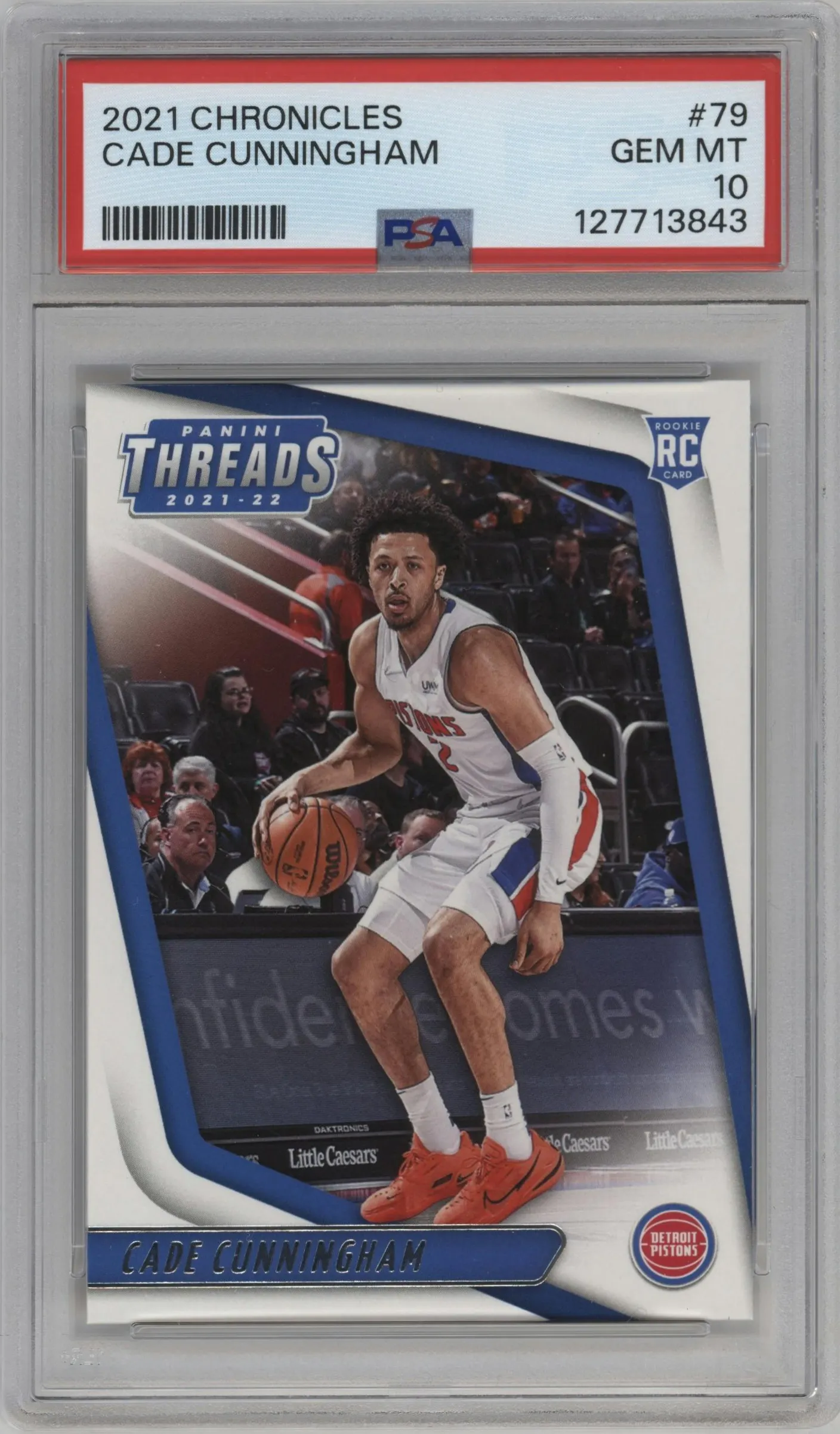 2021 Panini Chronicles Threads Cade Cunningham #79 PSA 10