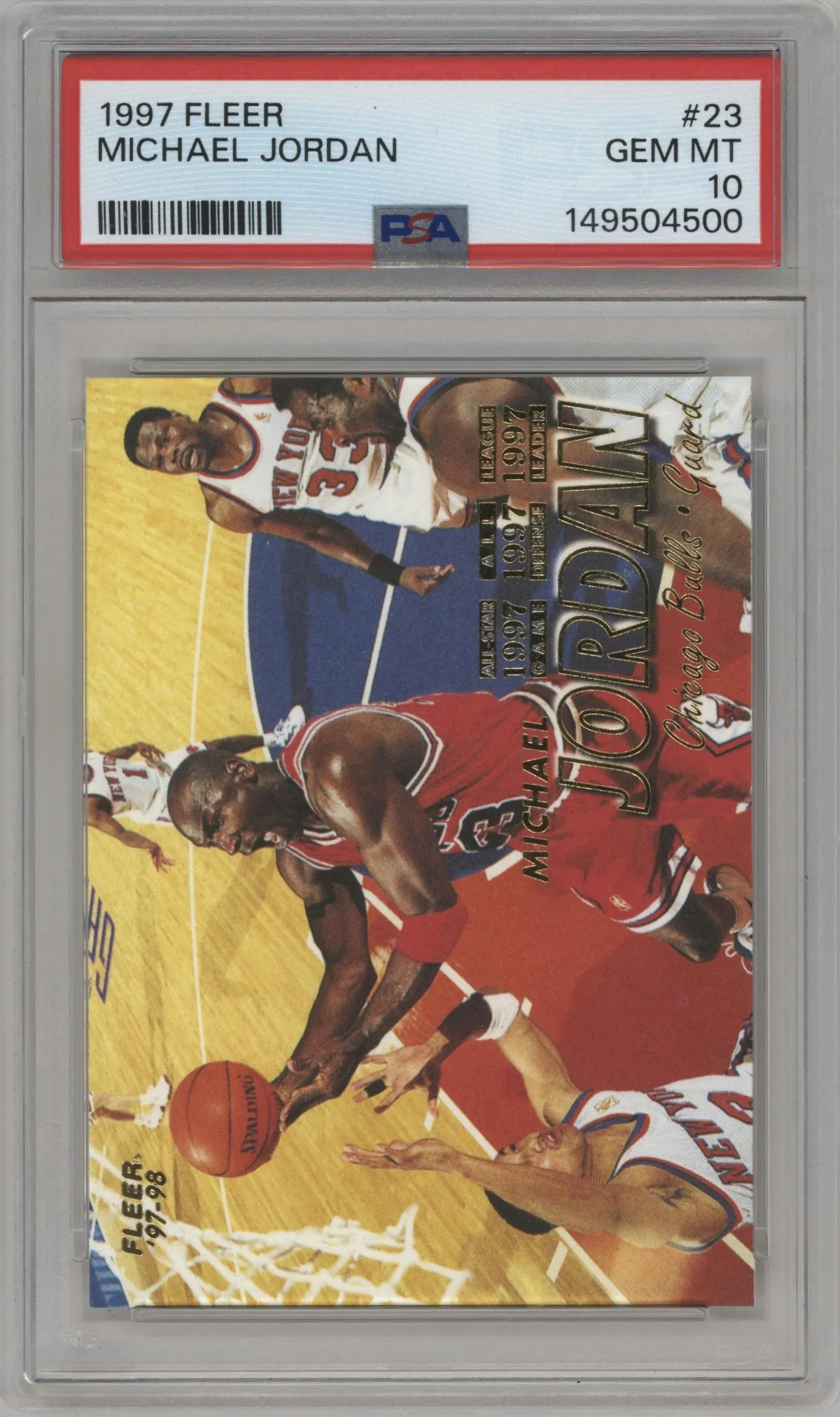 1997 Fleer Michael Jordan #23 PSA 10