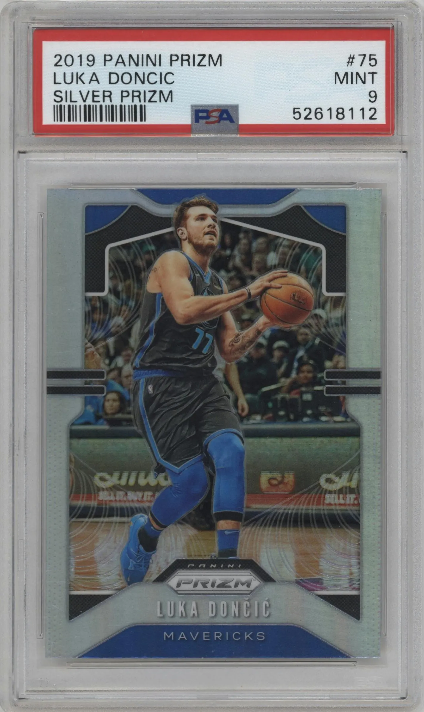 2019 Panini Prizm Luka Doncic Silver Prizm #75 PSA 9