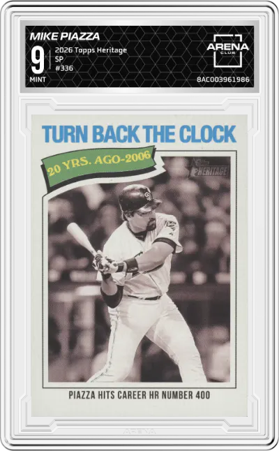 2026 Topps Heritage SP Mike Piazza ARENA CLUB 9