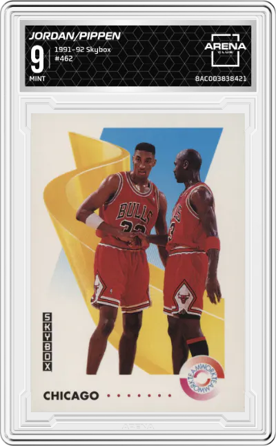1991 Skybox Michael Jordan/Scottie Pippen #462 ARENA CLUB 9