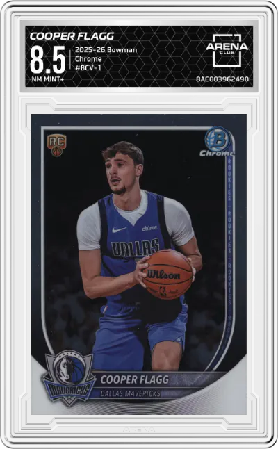 2025 Bowman Chrome Cooper Flagg ARENA CLUB 8.5