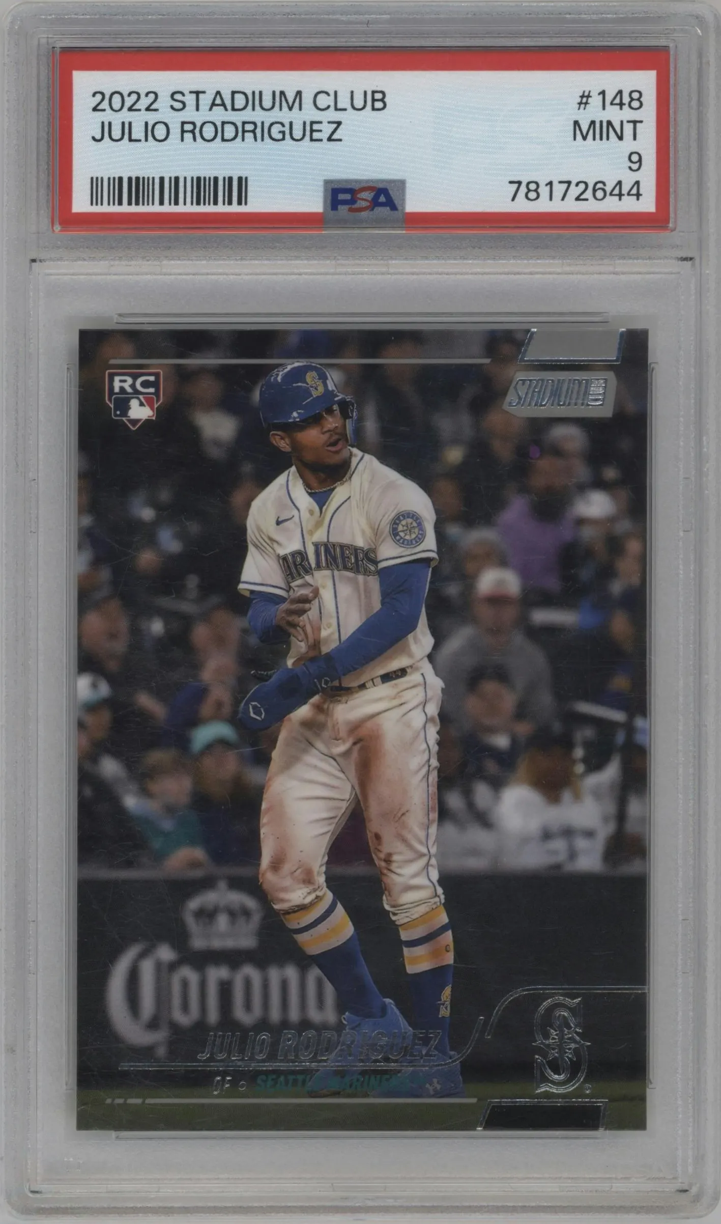 2022 Topps Stadium Club Julio Rodriguez PSA 9