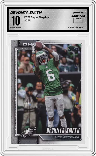 2026 Topps Flagship DeVonta Smith #165 ARENA CLUB 10