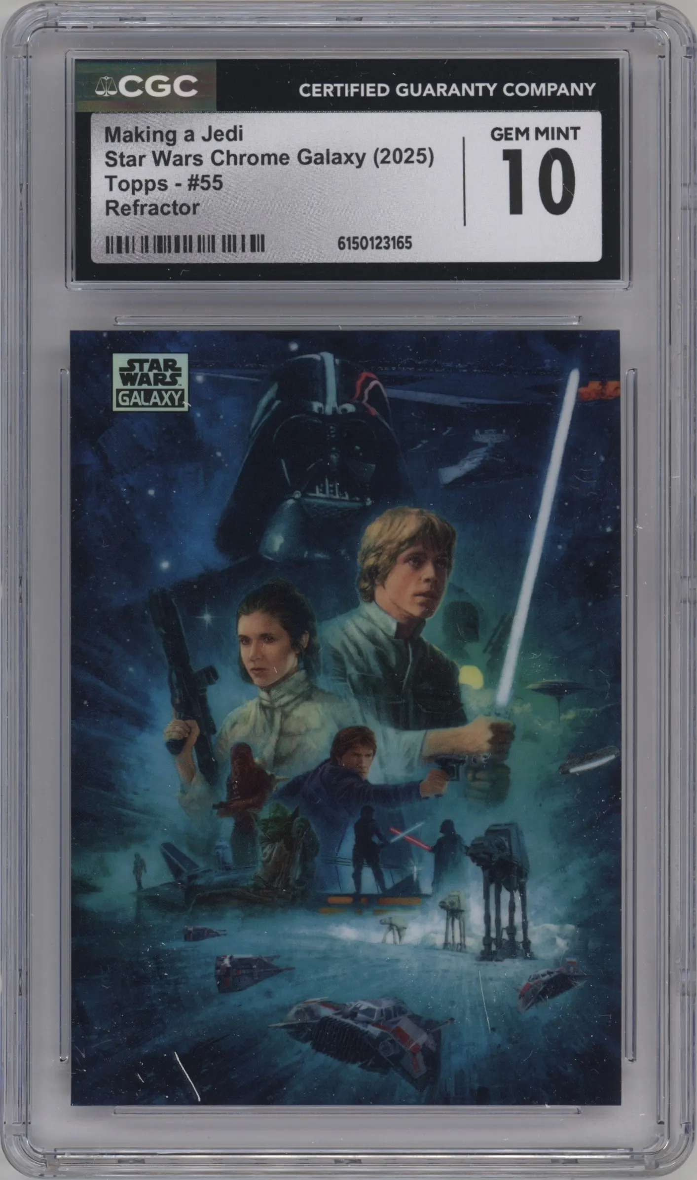2025 Topps Chrome Star Wars Galaxy Making a Jedi Refractor #55 CGC 10