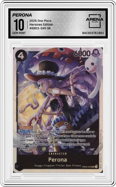 2026 One Piece Heroines Edition Perona SR #EB03-045 SR ARENA CLUB 10