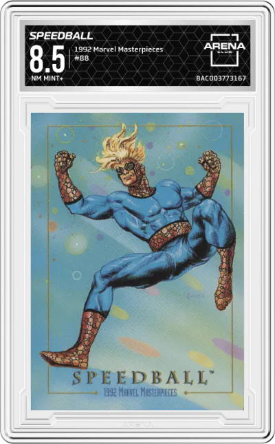 1992 SkyBox Marvel Masterpieces Speedball ARENA CLUB 8.5