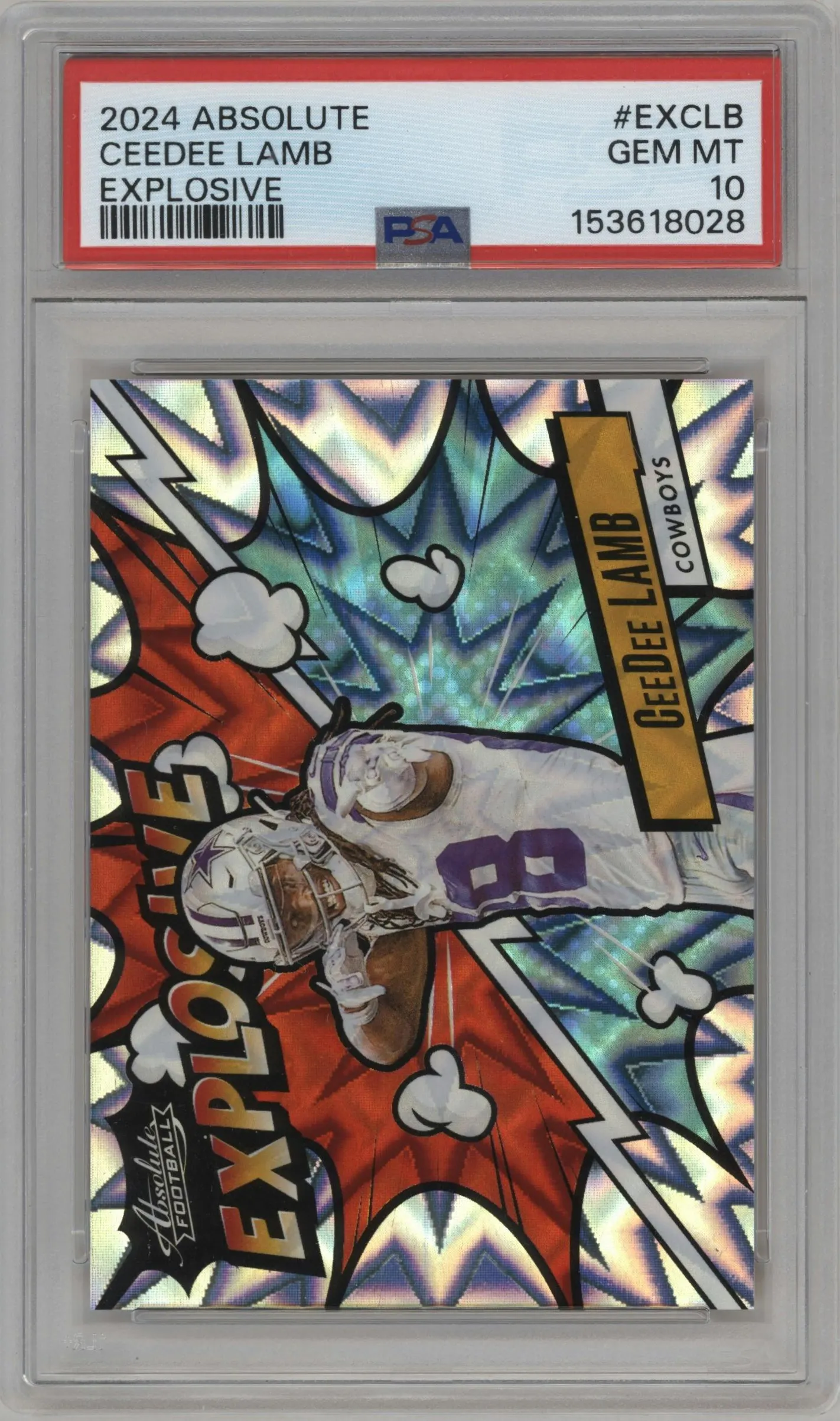 2024 Panini Absolute Explosive CeeDee Lamb #EX-CLB PSA 10