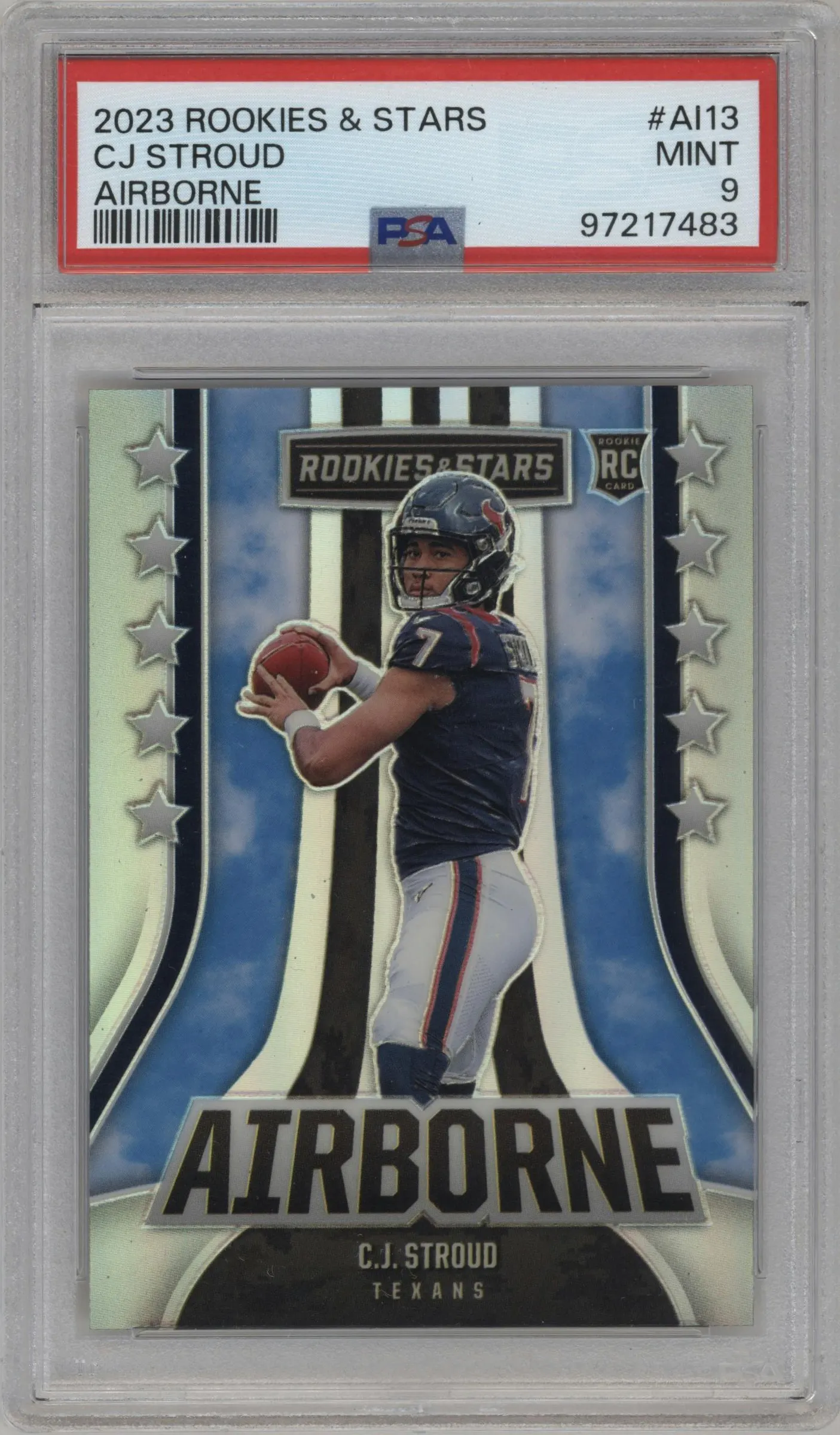 2023 Panini Rookies & Stars Airborne C.J. Stroud #AI-13 PSA 9