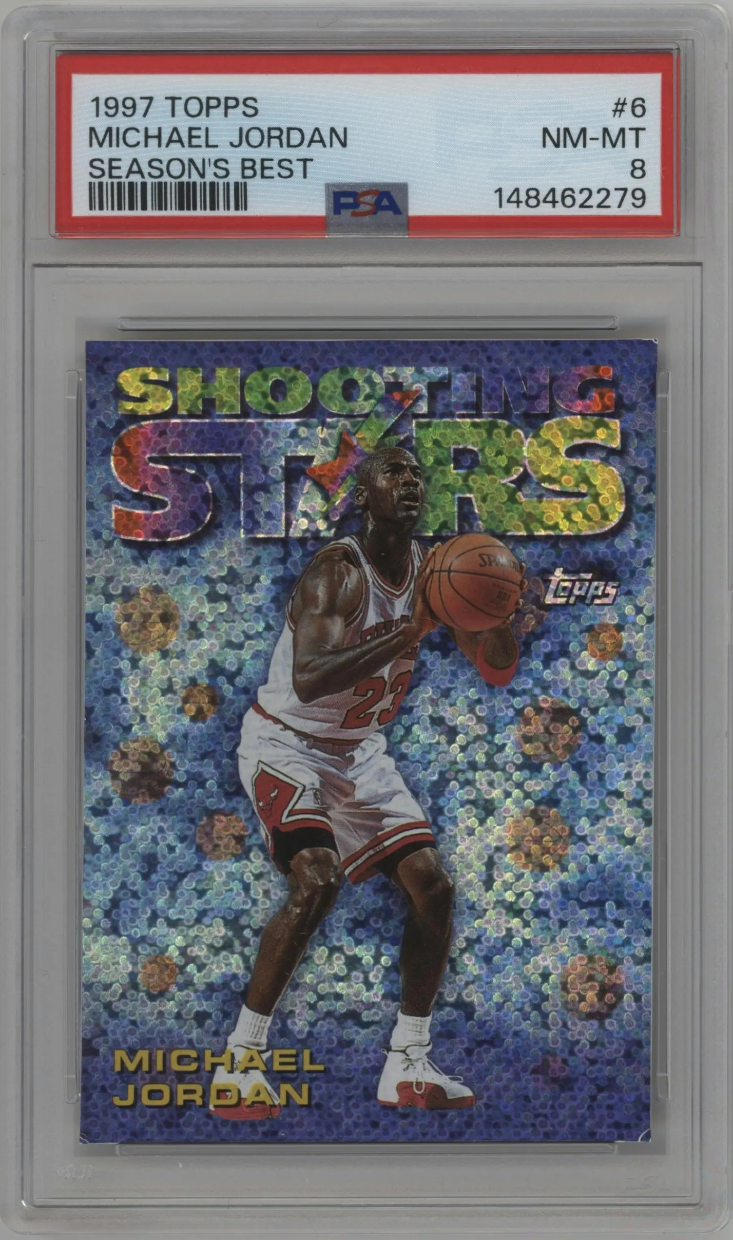 1997 Topps Season's Best Michael Jordan #6 PSA 8