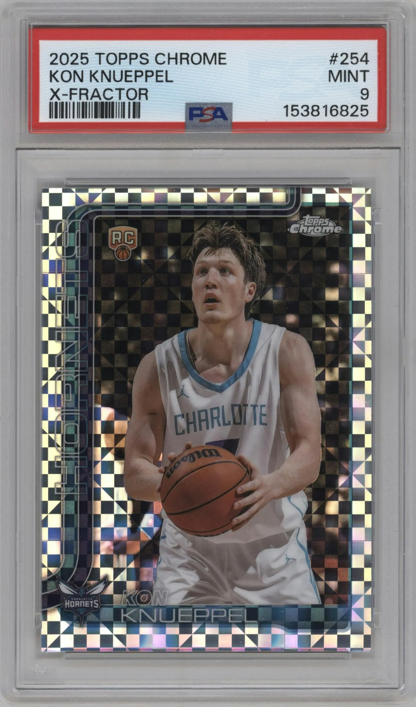 2025 Topps Chrome Kon Knueppel X-Fractor PSA 9