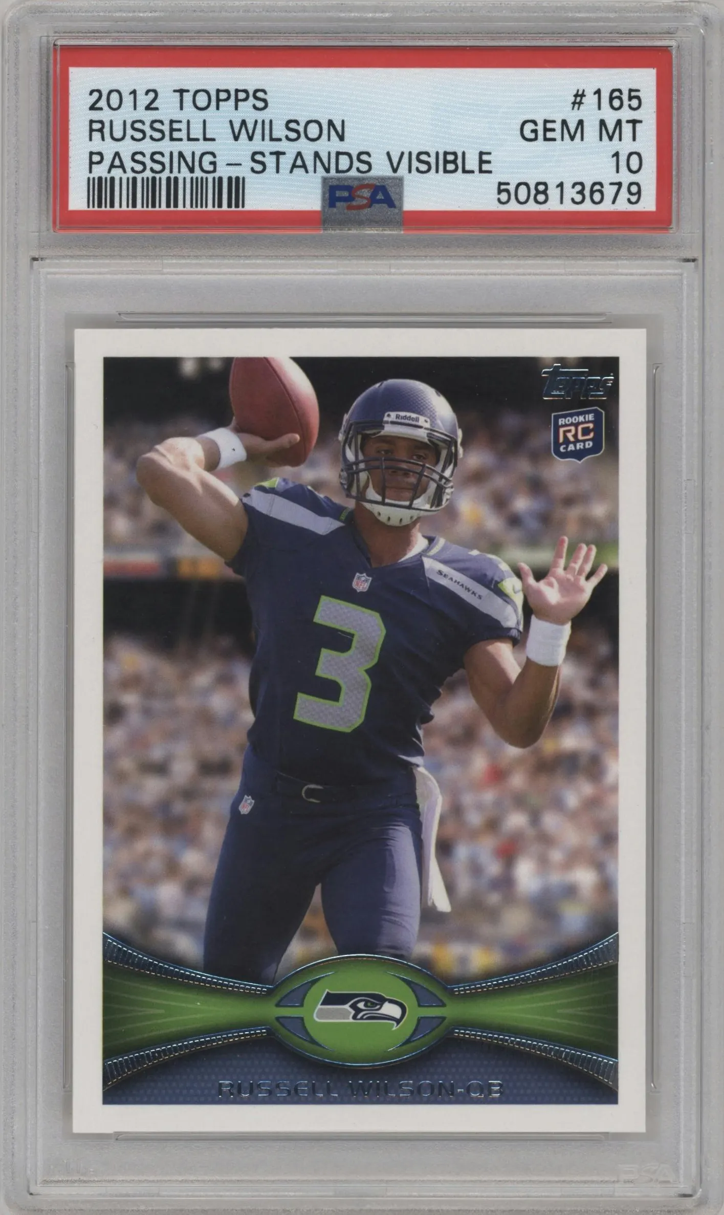 2012 Topps Russell Wilson #165 PSA 10
