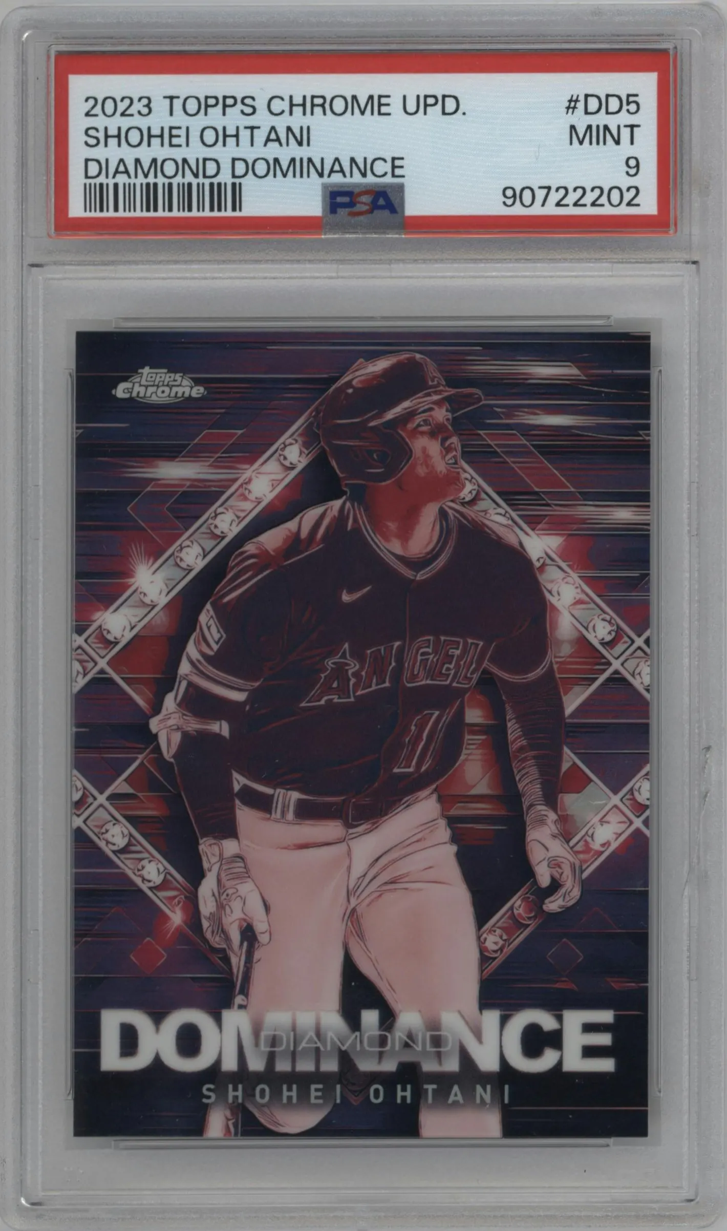 2023 Topps Chrome Update Diamond Dominance Shohei Ohtani PSA 9