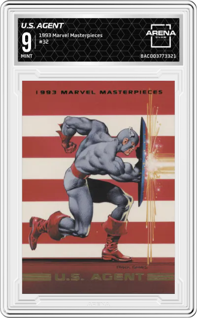 1993 SkyBox Marvel Masterpieces U.S. Agent ARENA CLUB 9