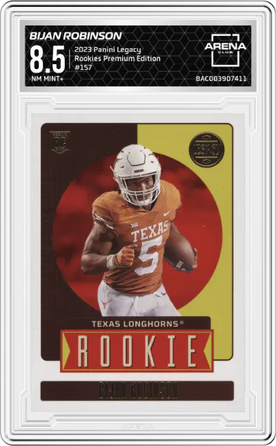 2023 Panini Legacy Rookies Bijan Robinson Premium Edition ARENA CLUB 8.5