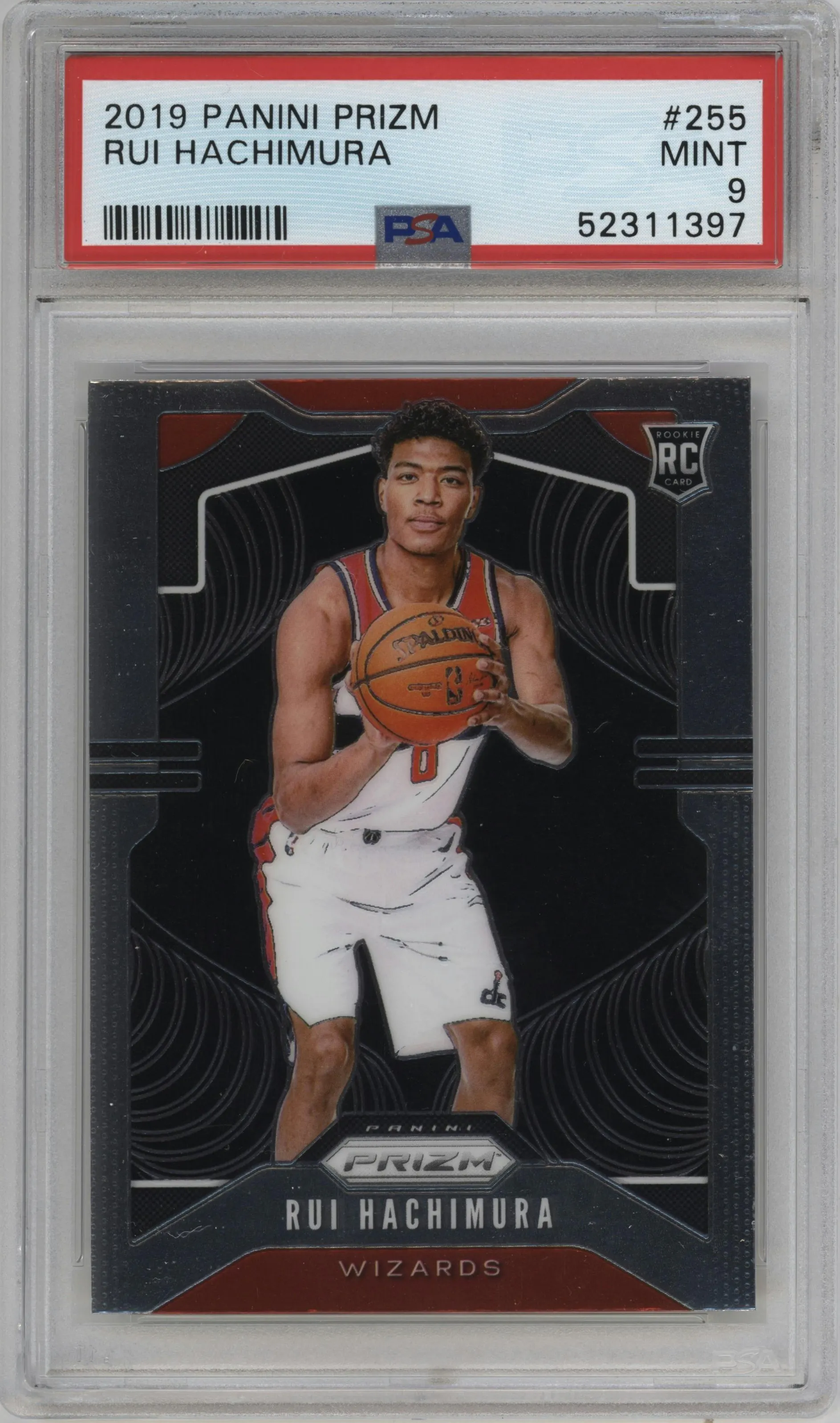 2019 Panini Prizm Rui Hachimura #255 PSA 9