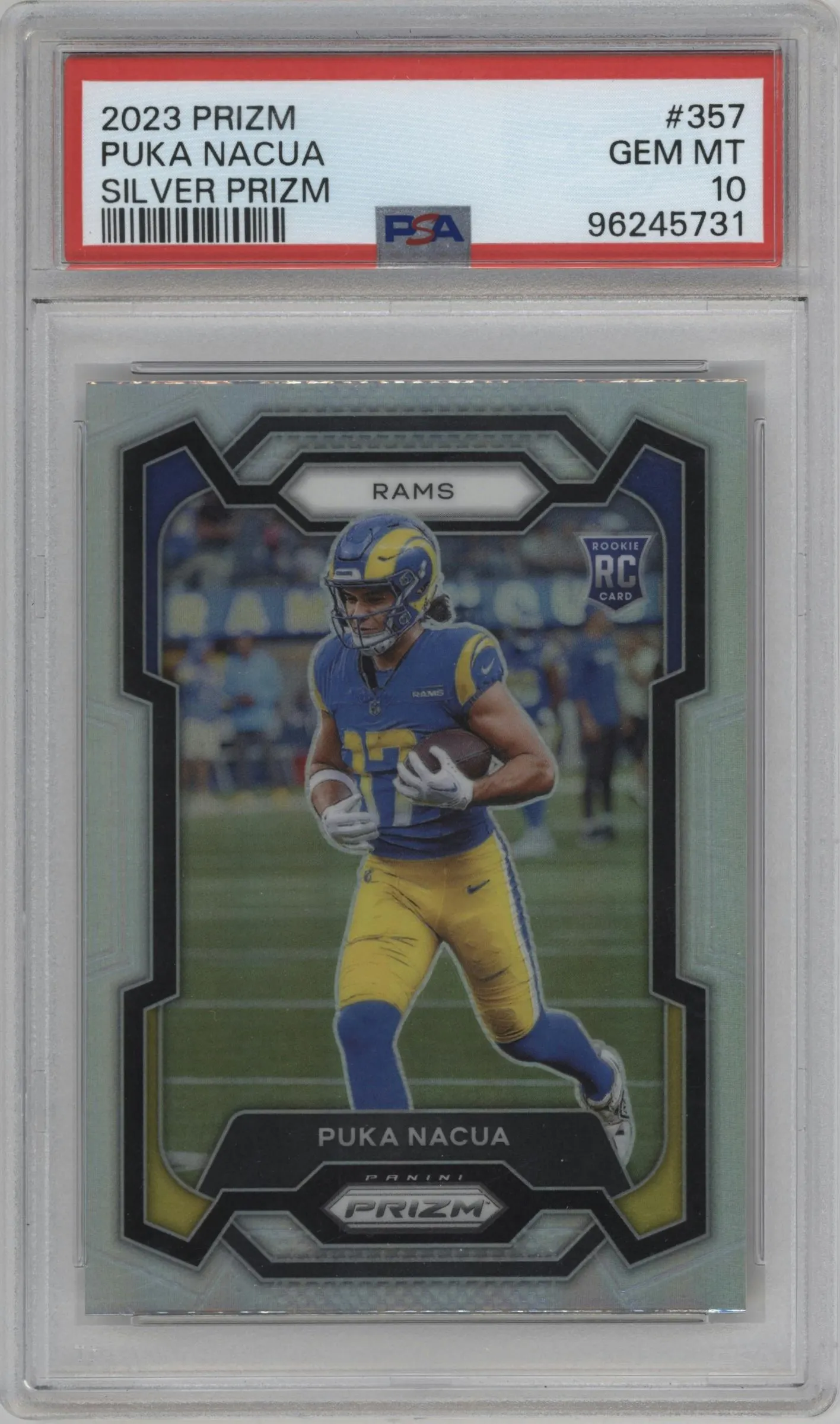 2023 Panini Prizm Puka Nacua Silver Prizm PSA 10