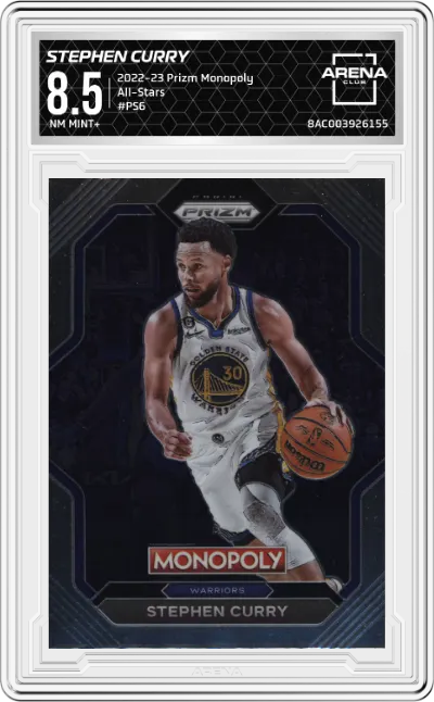 2022 Panini Prizm Monopoly All-Stars Stephen Curry #PS6 ARENA CLUB 8.5