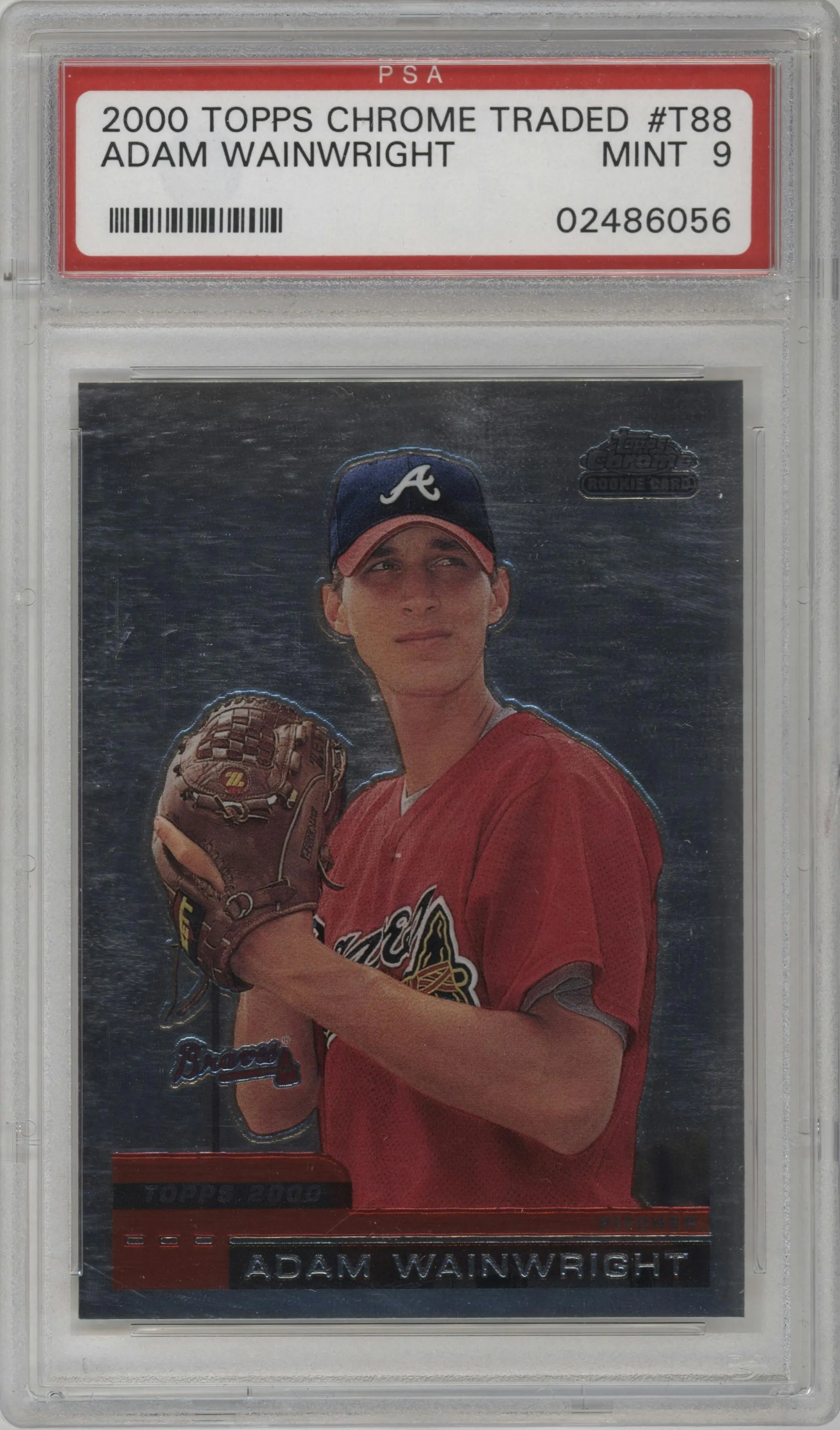 2000 Topps Chrome Traded Adam Wainwright #T88 PSA 9