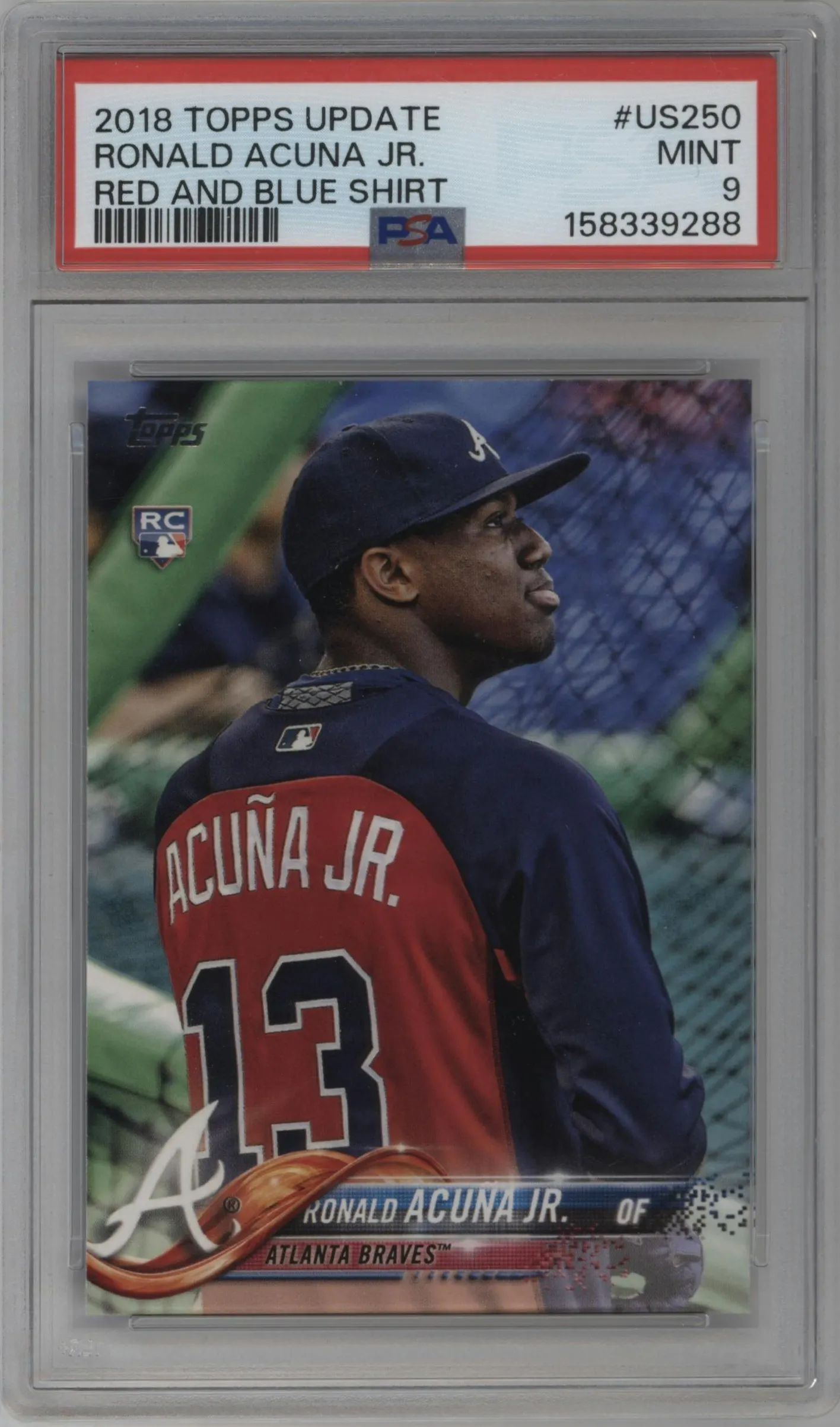 2018 Topps Update Variations Ronald Acuna Jr. #US250 PSA 9