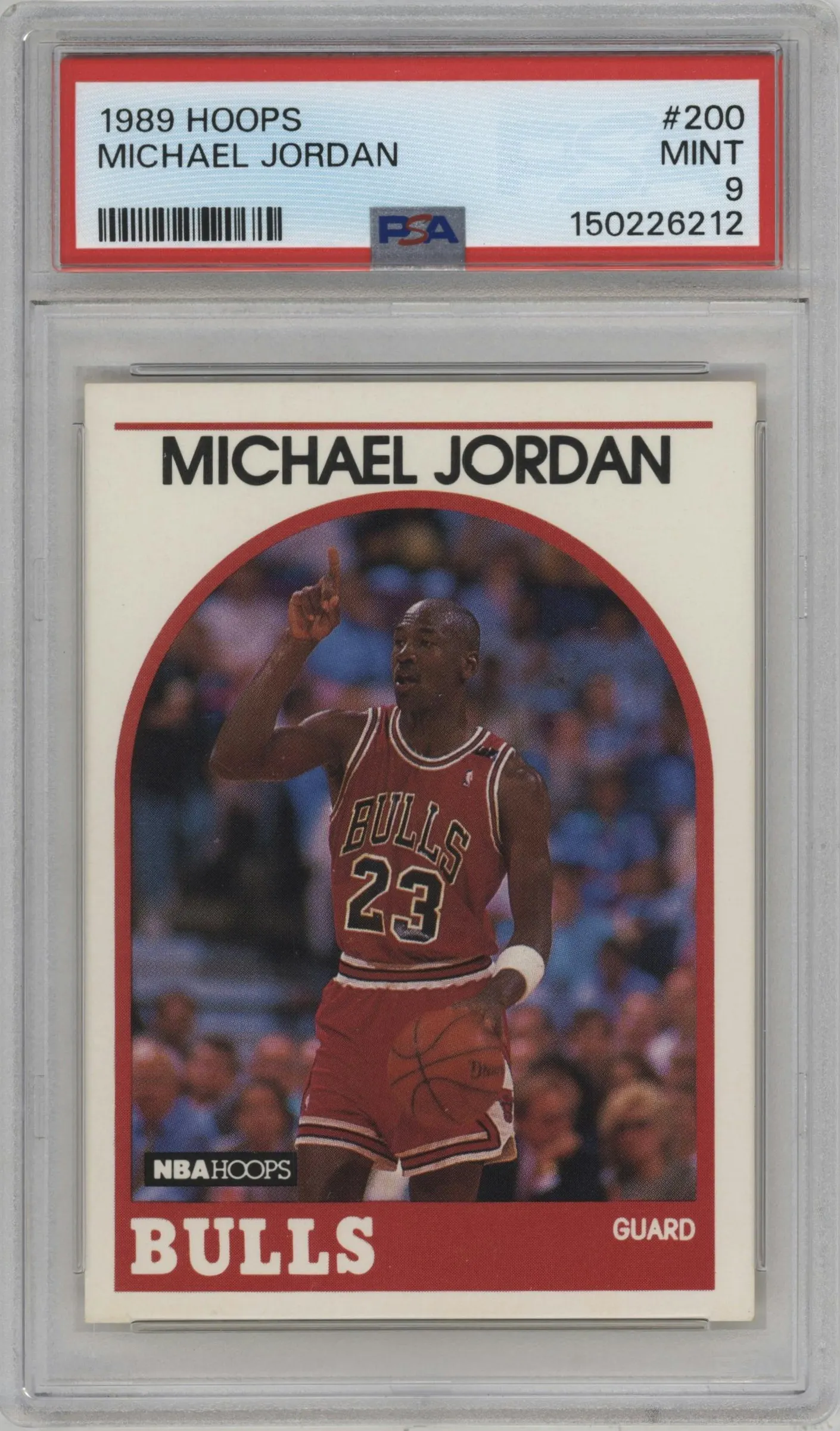 1989 NBA Hoops Michael Jordan PSA 9