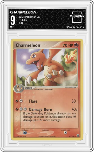 2004 Pokemon EX FR & LG Charmeleon ARENA CLUB 9