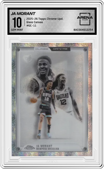 2025 Topps Chrome Update Glass Canvas Ja Morant #GC-11 ARENA CLUB 10