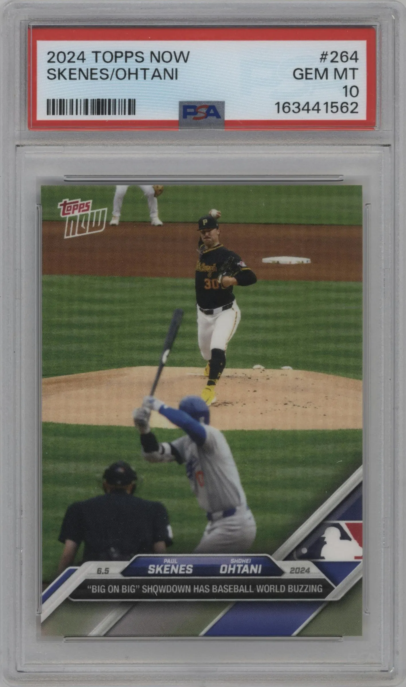 2024 Topps Now Paul Skenes/Shohei Ohtani PSA 10