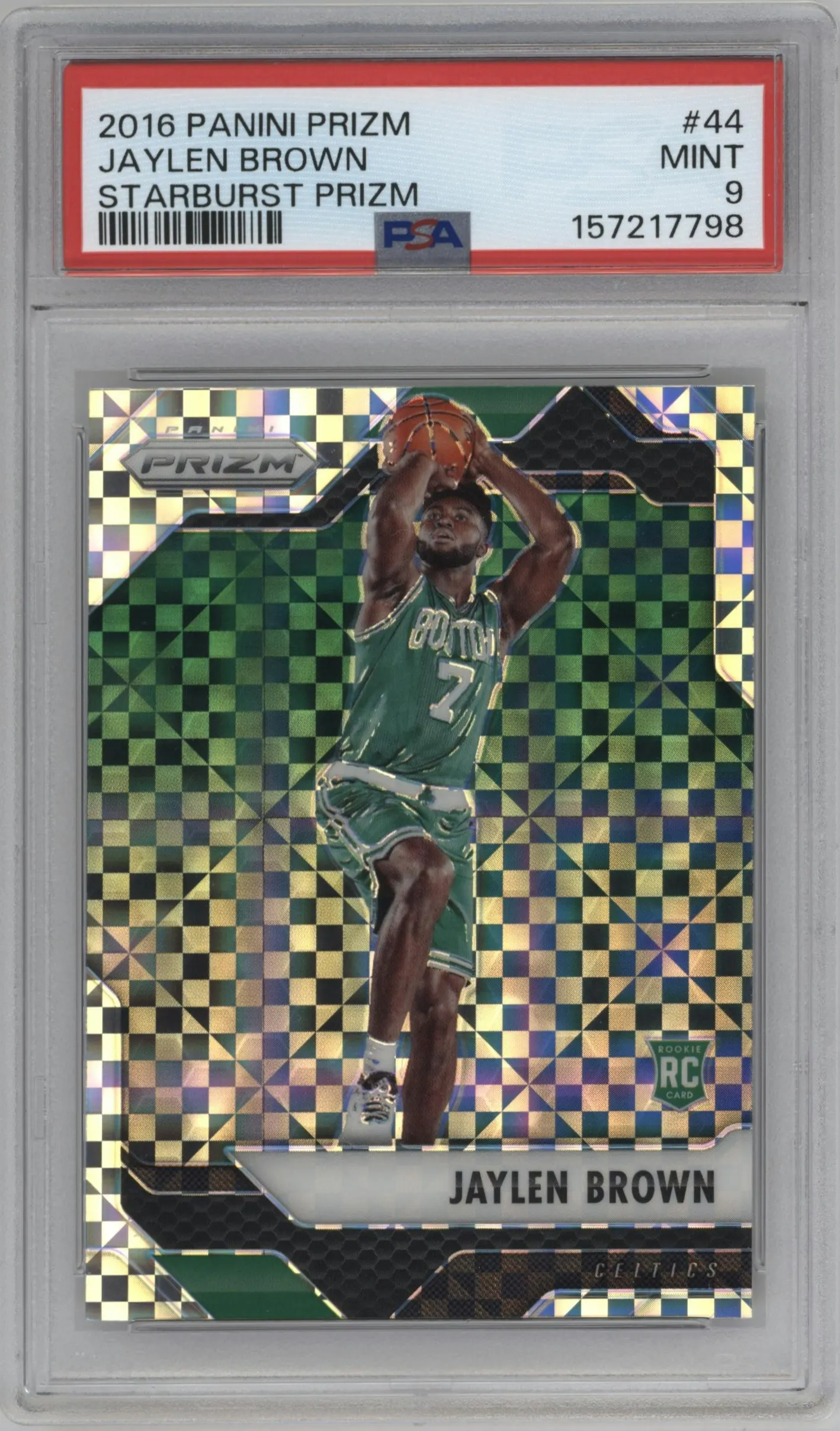 2016 Panini Prizm Jaylen Brown Starburst #44 PSA 9