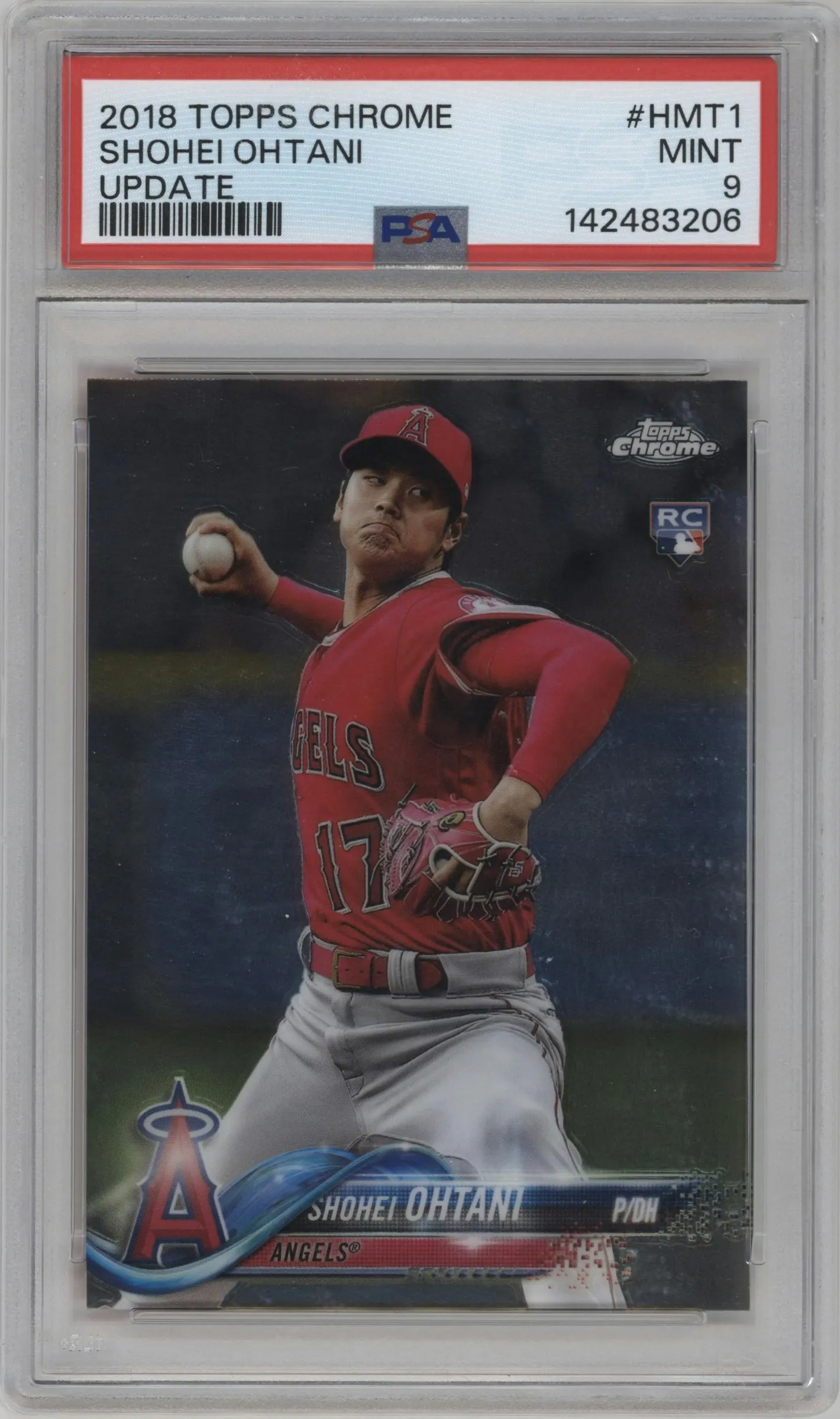 2018 Topps Chrome Update Shohei Ohtani #HMT1 PSA 9