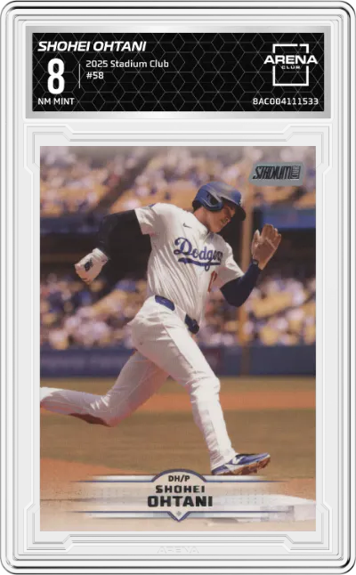 2025 Stadium Club Shohei Ohtani #58 ARENA CLUB 8