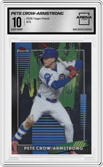 2026 Topps Finest Pete Crow-Armstrong #71 ARENA CLUB 10