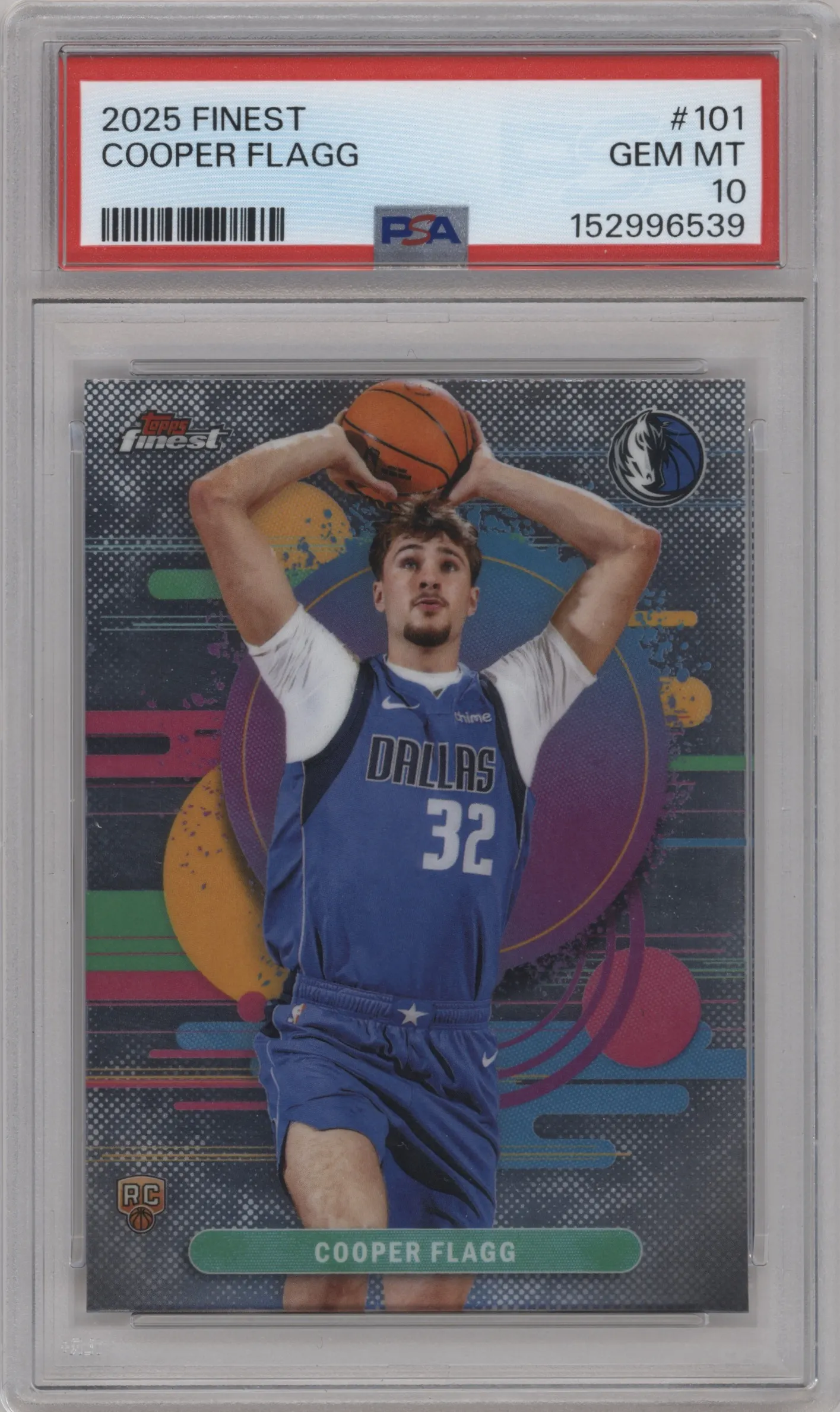 2025 Finest Cooper Flagg #101 PSA 10