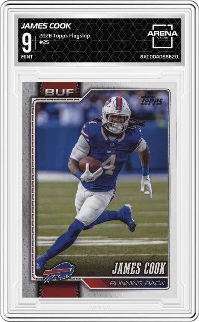 2026 Topps Flagship James Cook #25 ARENA CLUB 9