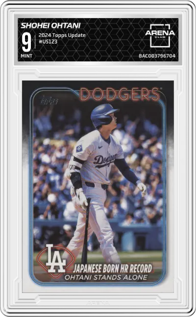 2024 Topps Update Shohei Ohtani #US123 ARENA CLUB 9