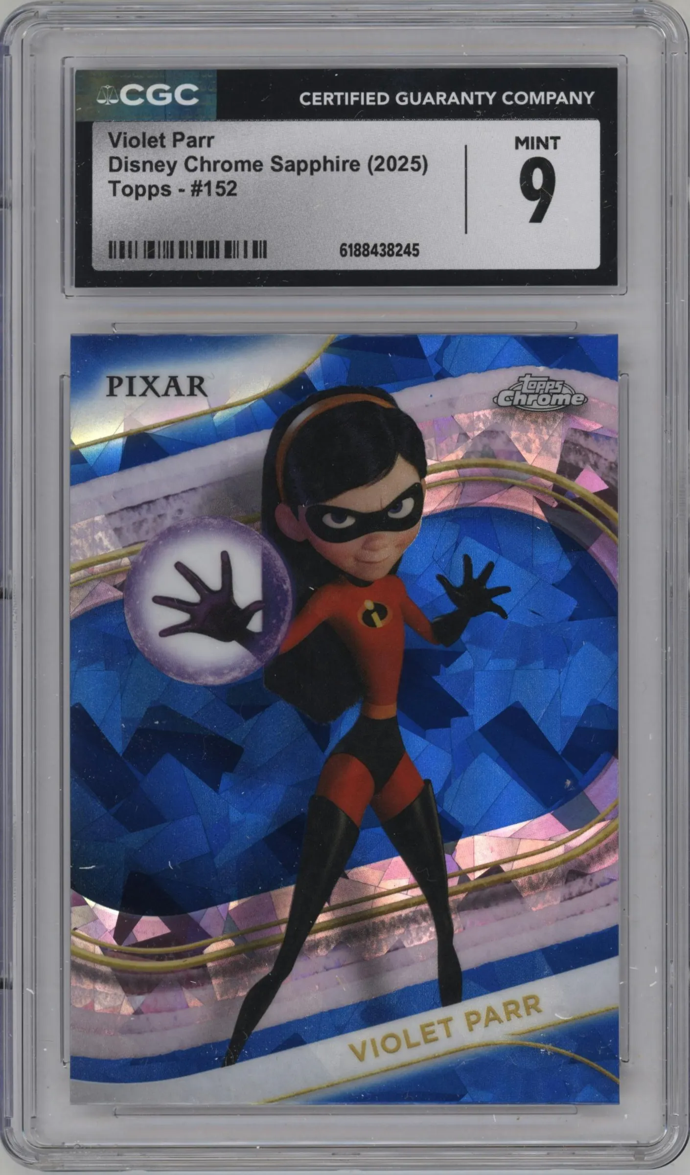 2025 Topps Chrome Sapphire Edition Disney Violet Parr #152 CGC 9