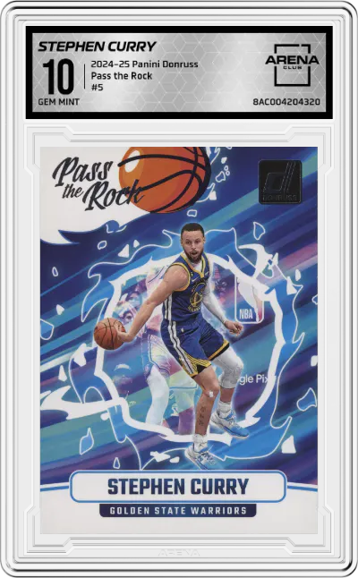 2024 Panini Donruss Pass the Rock Stephen Curry #5 ARENA CLUB 10