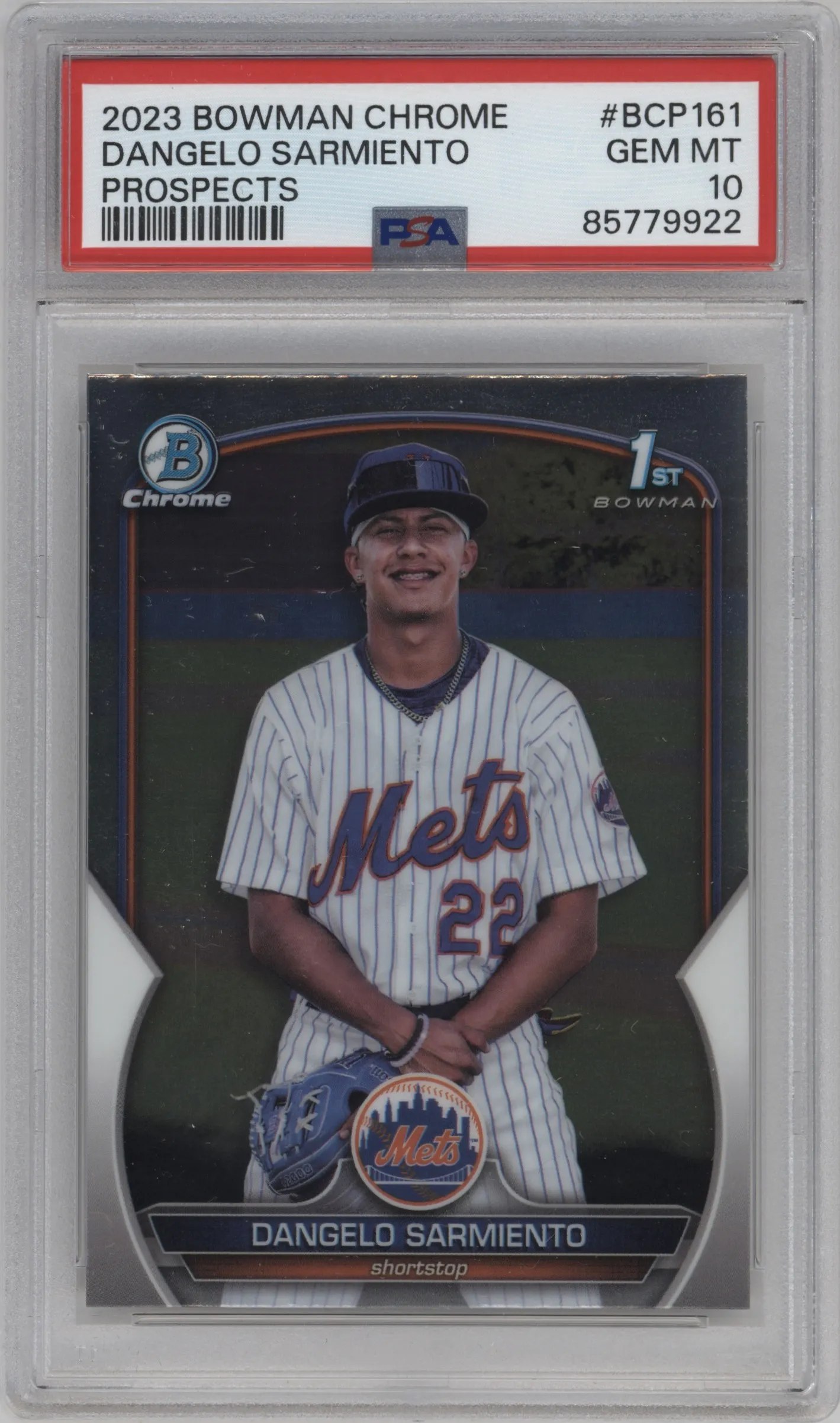2023 Bowman Chrome Prospect Dangelo Sarmiento PSA 10