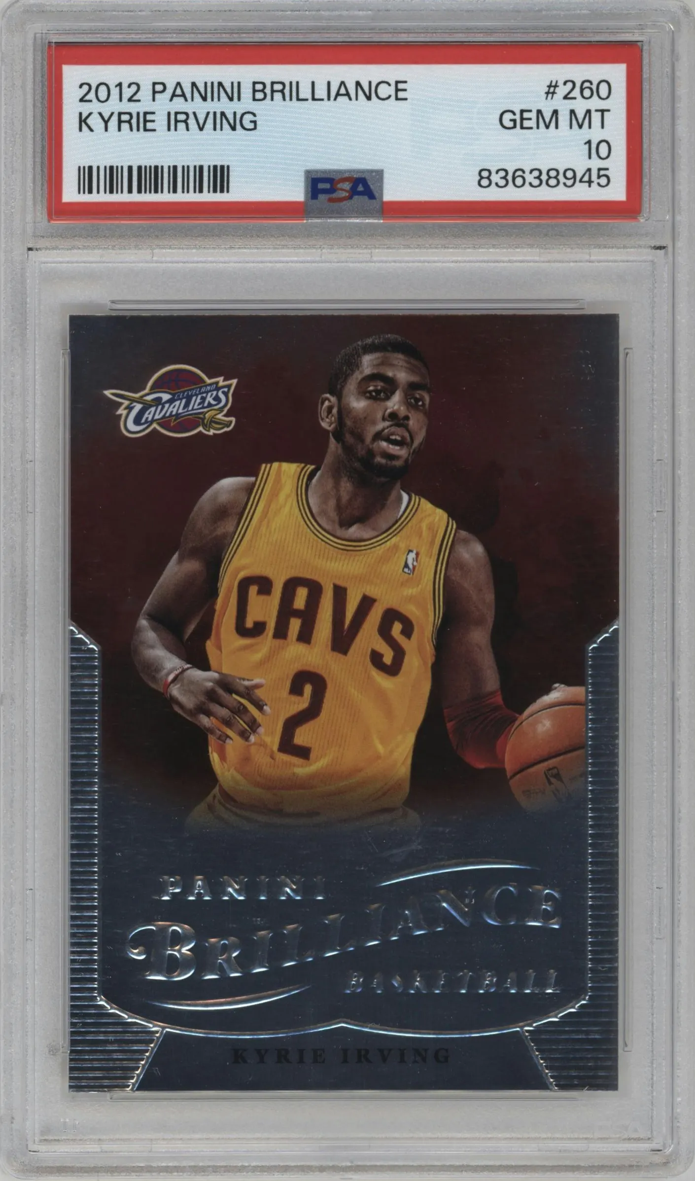 2012 Panini Brilliance Kyrie Irving #260 PSA 10