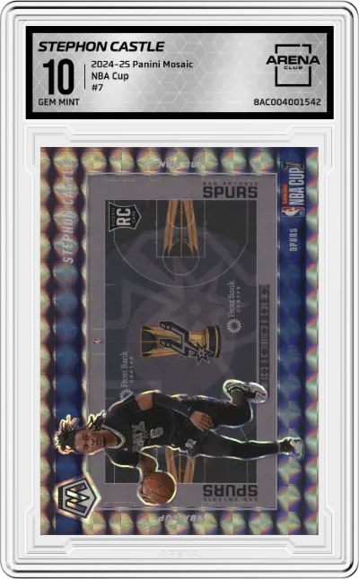 2024 Panini Mosaic NBA Cup Stephon Castle #7 ARENA CLUB 10