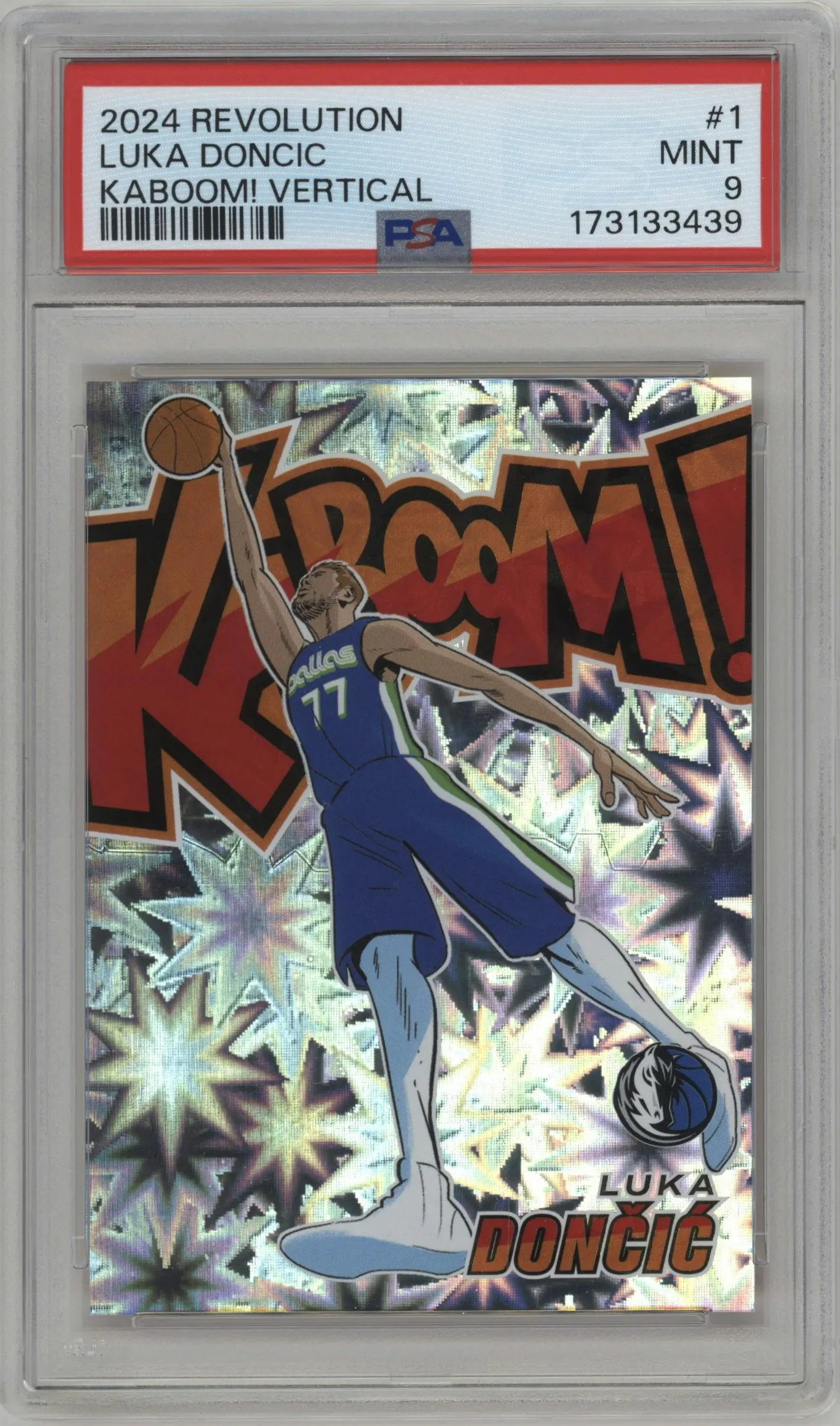 2024 Panini Revolution Kaboom! Vertical Luka Doncic #1 PSA 9